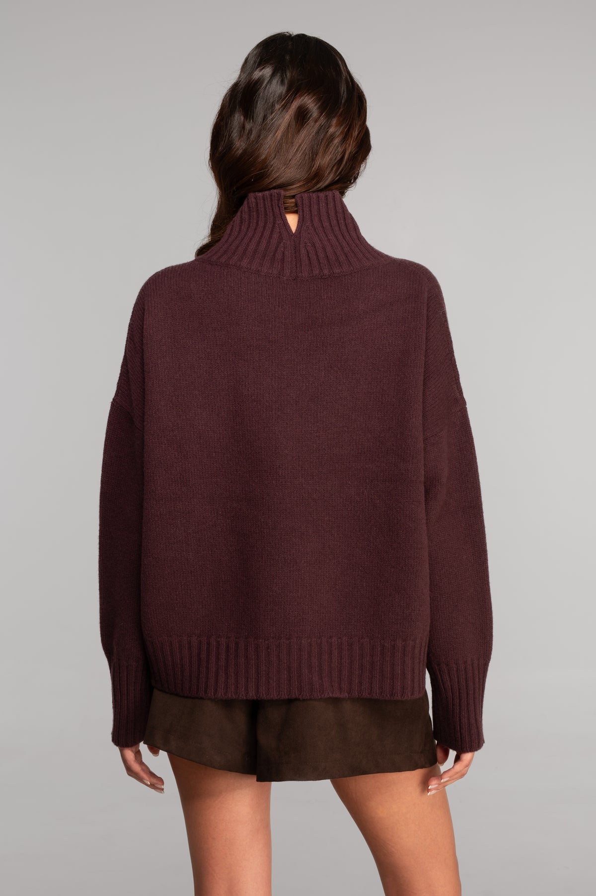 Oscalito Mock Neck Pullover Wool Sweater