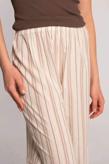 Oscalito Striped Cotton Poplin Wide-Leg Trousers