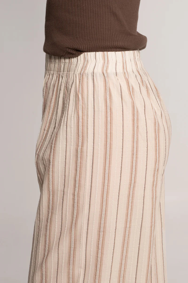 Oscalito Striped Cotton Poplin Wide-Leg Trousers
