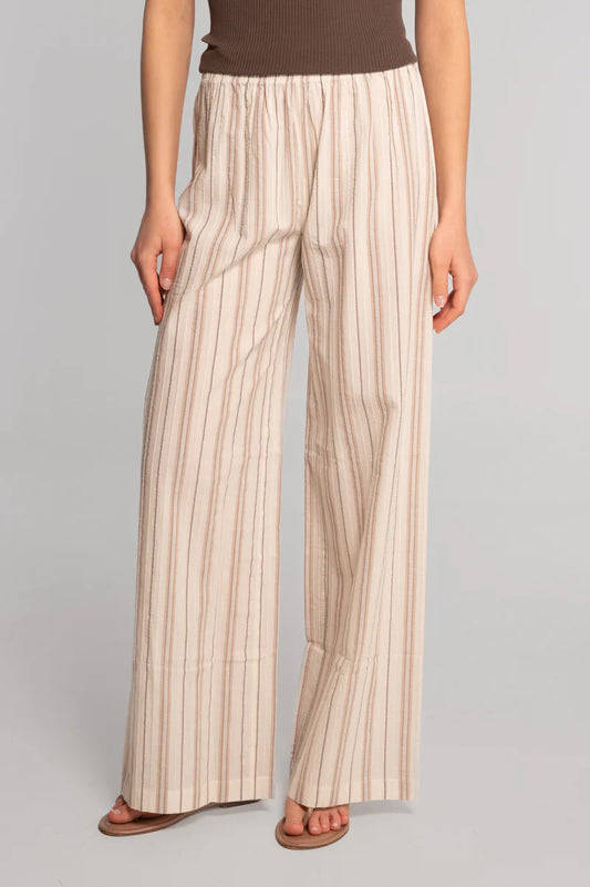 Oscalito Striped Cotton Poplin Wide-Leg Trousers