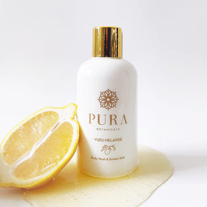 PURA BOTANICALS Yuzu Melange Body Wash and Bubble Bath