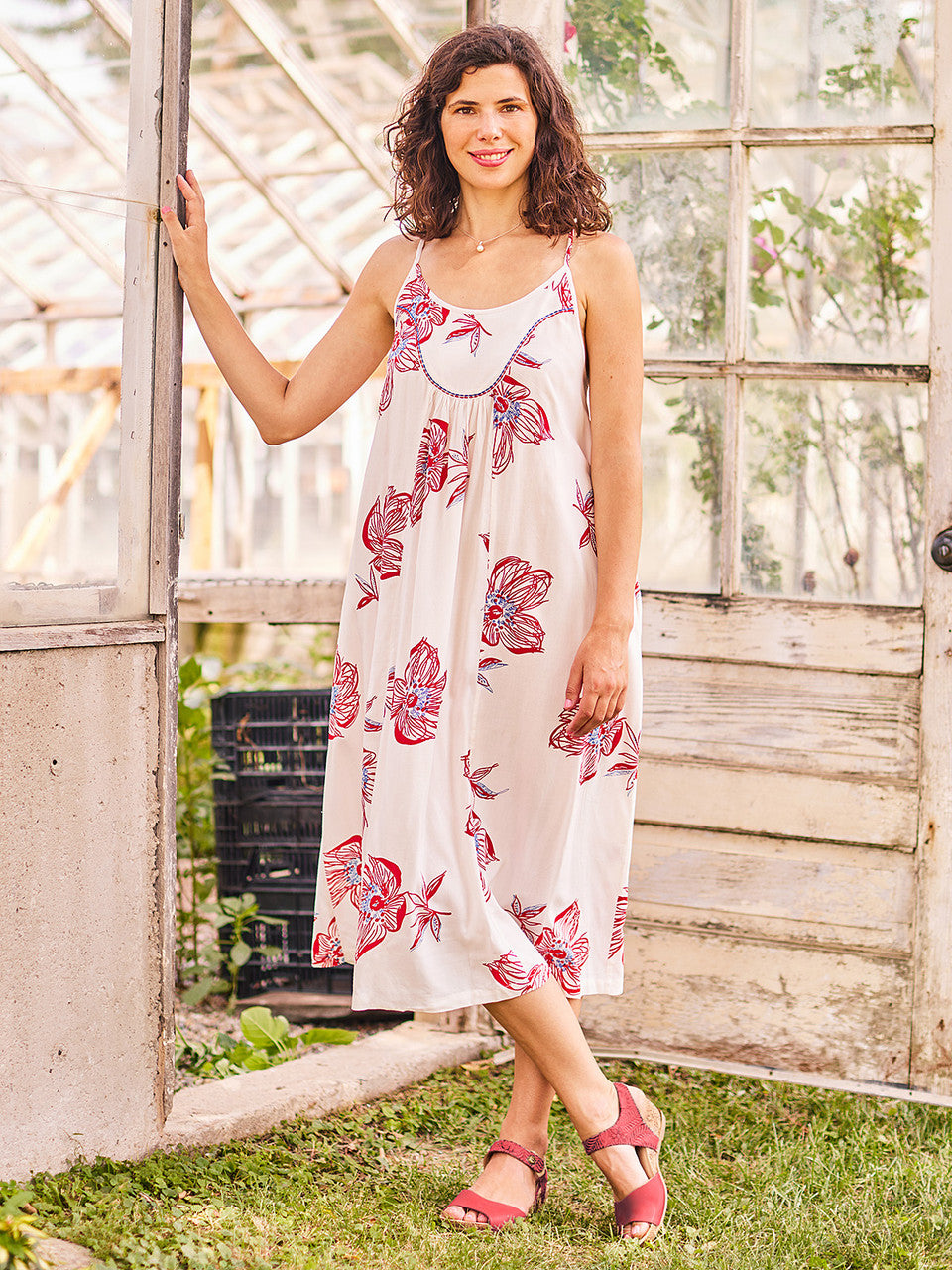 April Cornell Sketch Flower Sundress