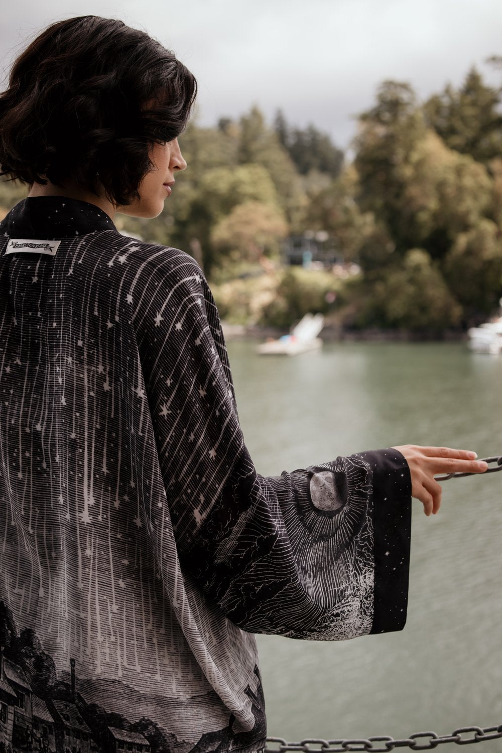 Market of Stars Stargazer Cropped Kimono Cardigan