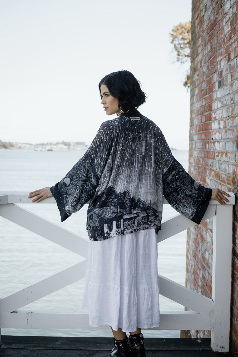 Market of Stars Stargazer Cropped Kimono Cardigan