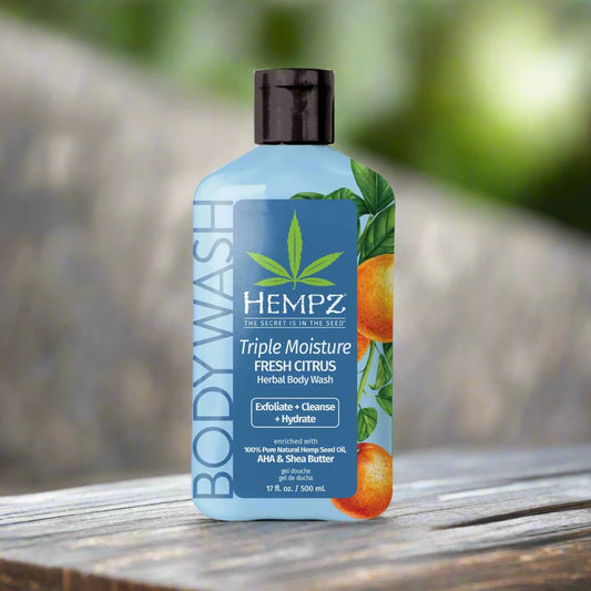 Hempz Triple Moisture Fresh Citrus Body Wash 17 oz.