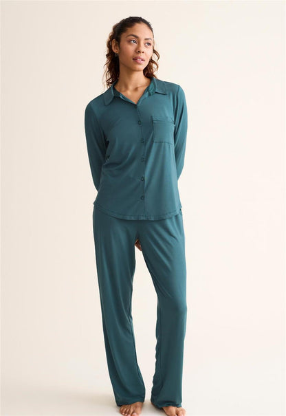 Fleurt Button Down Pajama Set