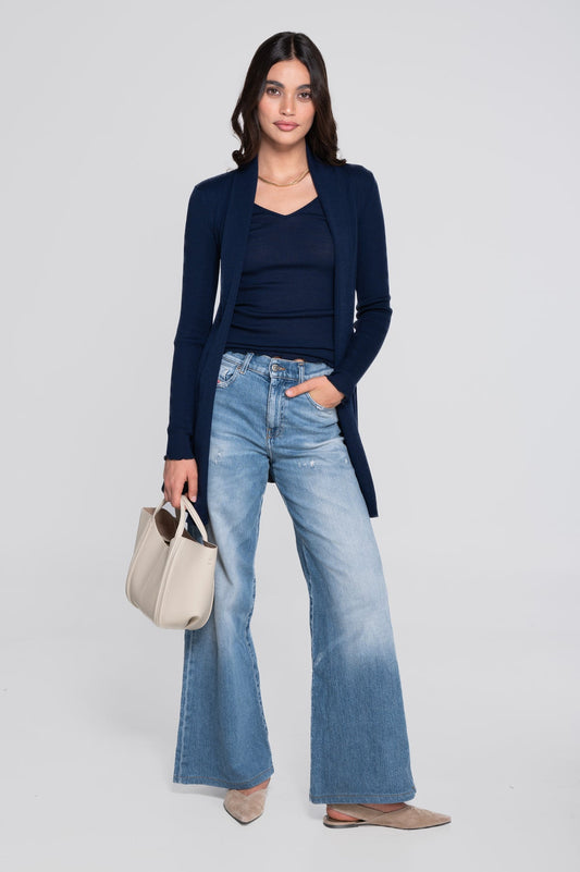 Oscalito Roma Wool And Silk Long Cardigan