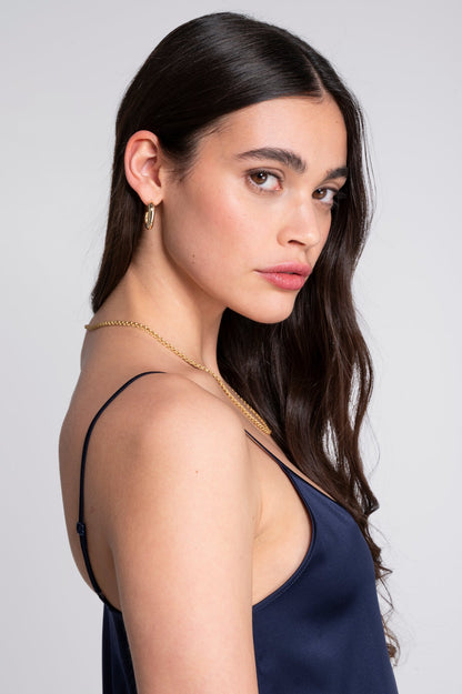 Oscalito Stretch Silk Long Gown