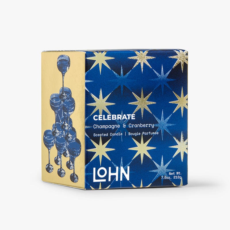 LoHN  CELEBRATE Candle  | Champagne & Cranberry