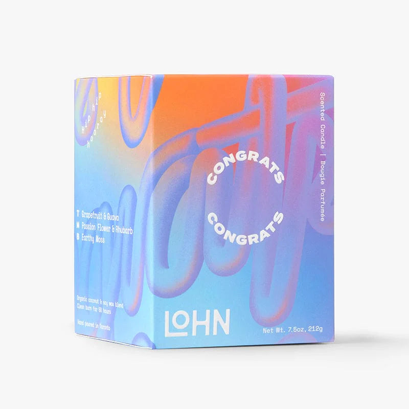 LoHN  CONGRATS Candle | Grapefruit + Neroli