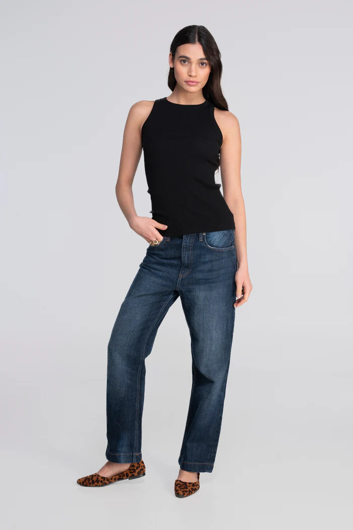 Oscalito Cotton Rib Halter Neck Tank