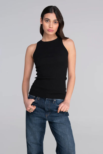 Oscalito Cotton Rib Halter Neck Tank