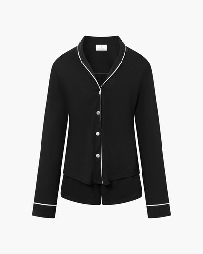 Cosabella Pima Lusso Long Sleeve Top & Boxer Pajama Set