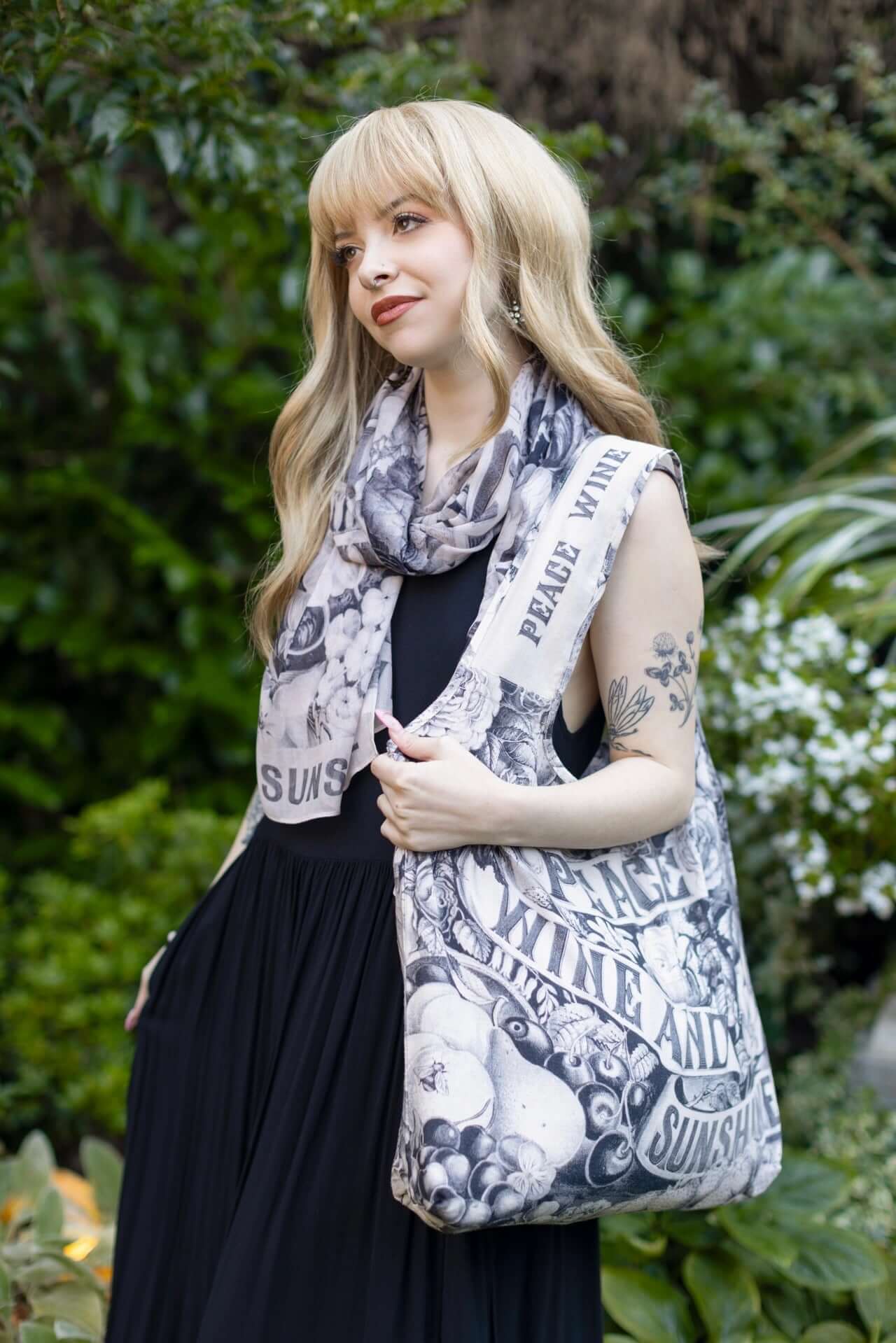 Market Of Stars Peace Love and Sunshine Tote Bag