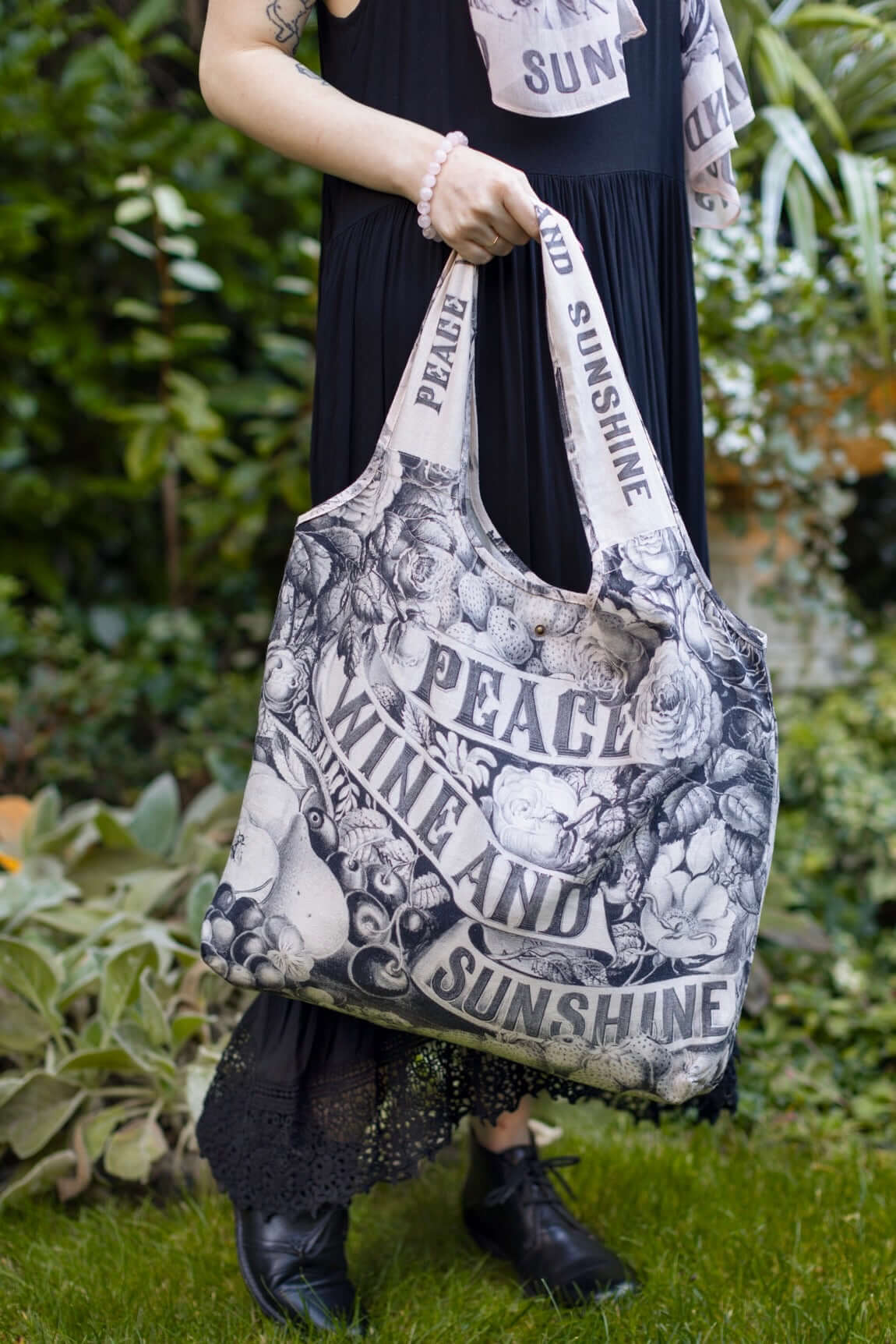 Market Of Stars Peace Love and Sunshine Tote Bag
