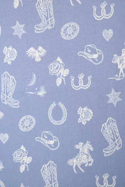 PJ Salvage Whimsy Lone Star Love Cropped PJ Set