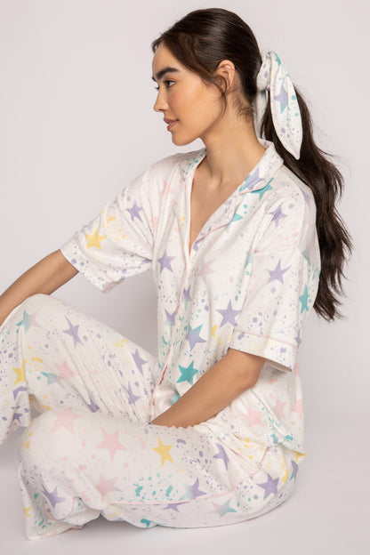 PJ Salvage Star Splatter Pajama Set