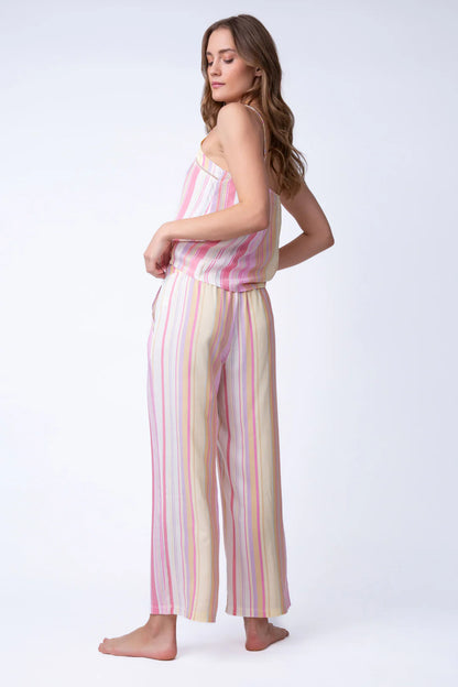 PJ Salvage Staycation Stripe Crop Pant