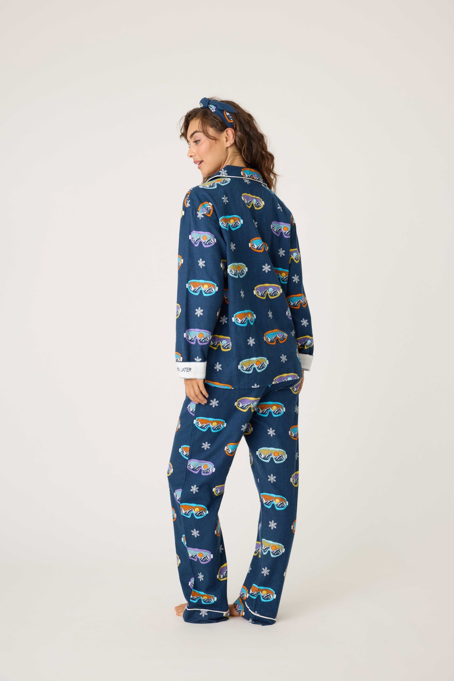 PJ Salvage Ski You Later Flannel Pajama Set