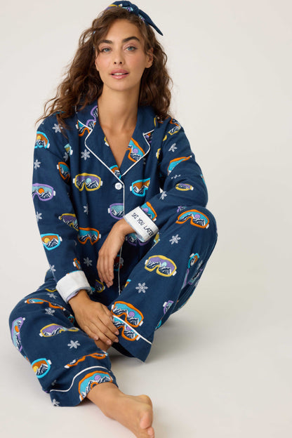 PJ Salvage Ski You Later Flannel Pajama Set