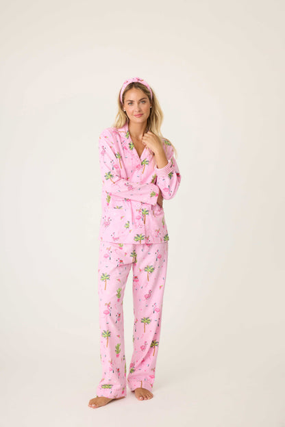 PJ Salvage Flamingo Flannel Pajama Set