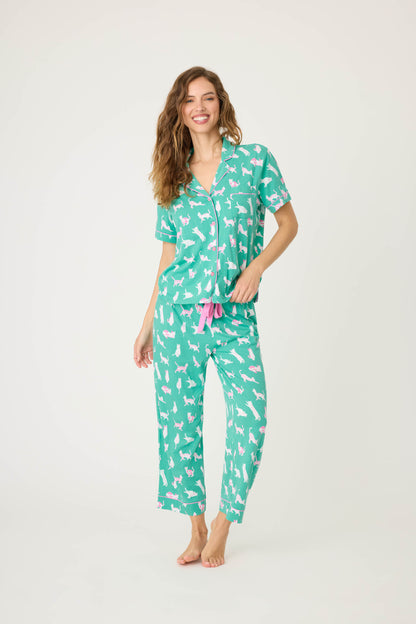 PJ Salvage Whimsy Cats Pajama Set