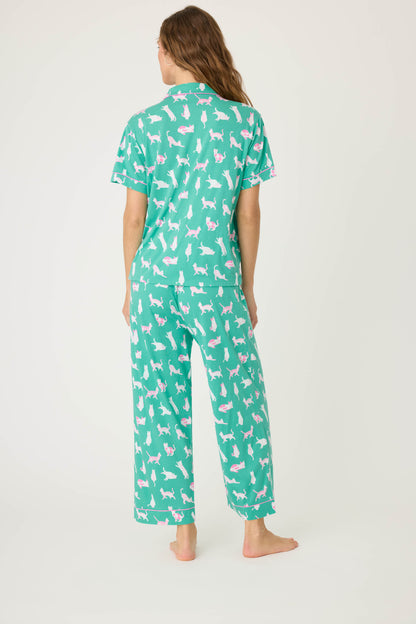 PJ Salvage Whimsy Cats Pajama Set