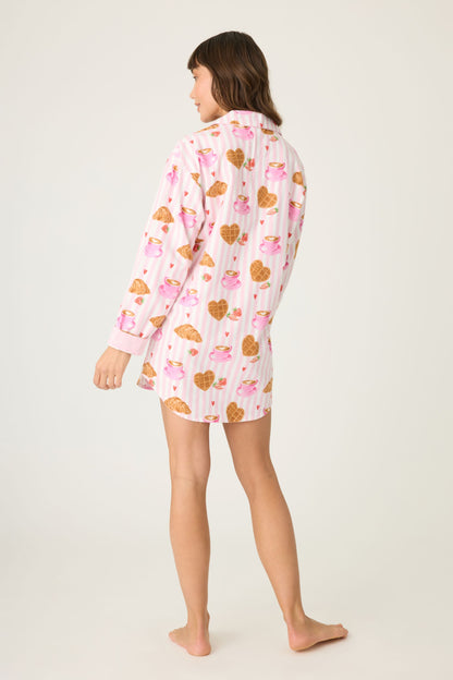 PJ Salvage Brunch Club Breakfast Print Night Shirt
