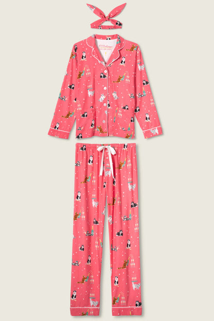PJ Salvage Let's Get Frizzical Flannel Pajama Set