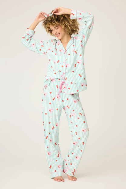 PJ Salvage Ma Cherie Cotton Flannel PJ Set