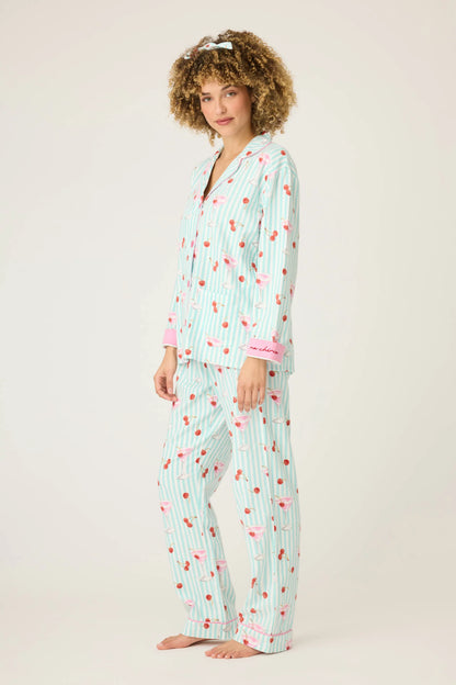 PJ Salvage Ma Cherie Cotton Flannel PJ Set