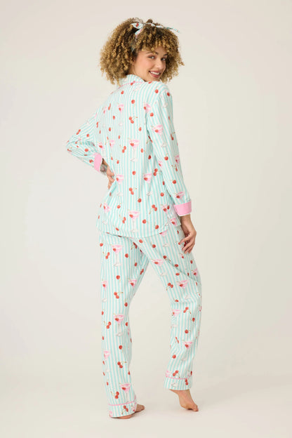 PJ Salvage Ma Cherie Cotton Flannel PJ Set