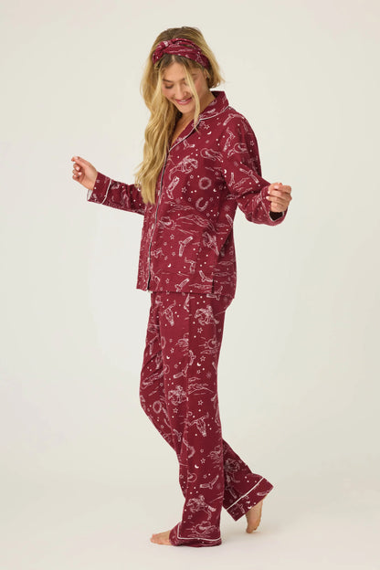 PJ Salvage Hold Your Horses Cotton Flannel PJ Set