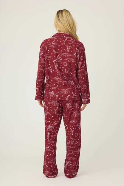 PJ Salvage Hold Your Horses Cotton Flannel PJ Set