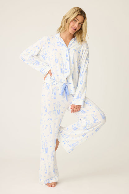 PJ Salvage Parisian Dreams Whimsical Print PJ Set