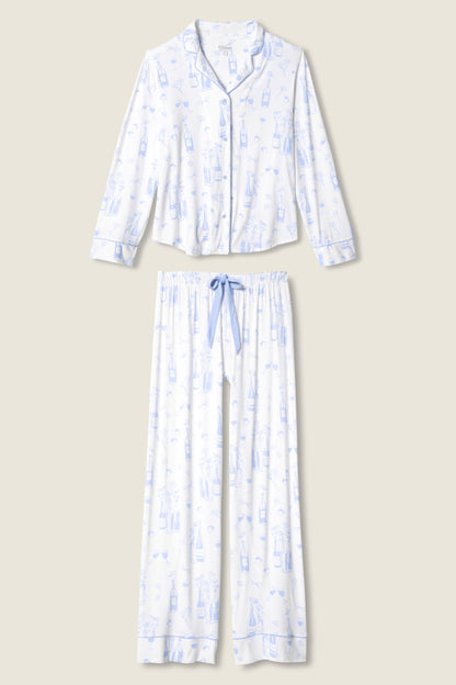 PJ Salvage Parisian Dreams Whimsical Print PJ Set