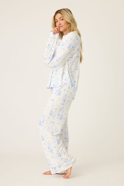 PJ Salvage Parisian Dreams Whimsical Print PJ Set