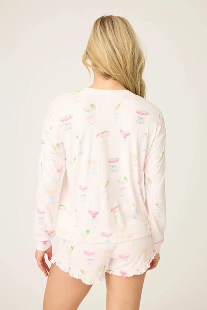 PJ Salvage Pretty Punch Long Sleeve Top