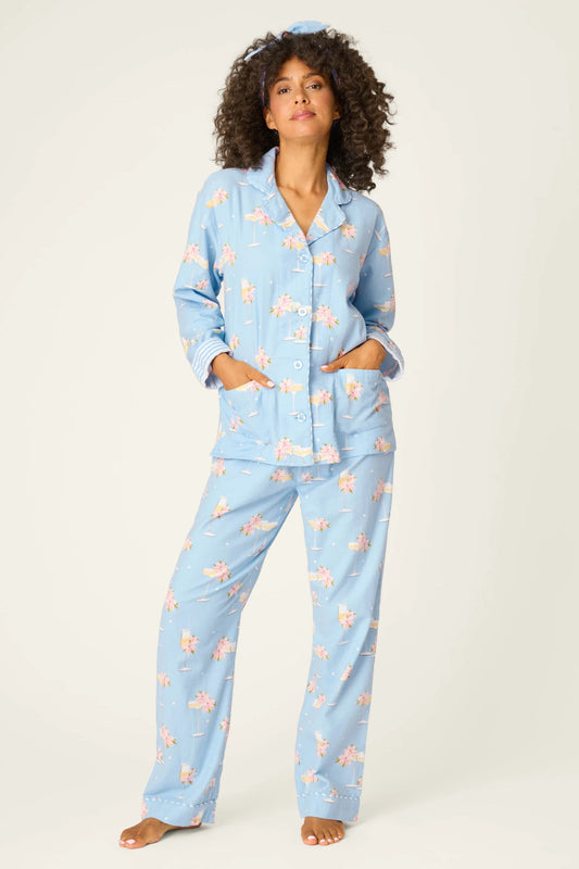 PJ Salvage Fizz the Season Flannel Pajama Set