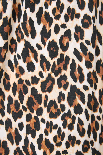 PJ Salvage Holiday Dreams Leopard Print Nightshirt