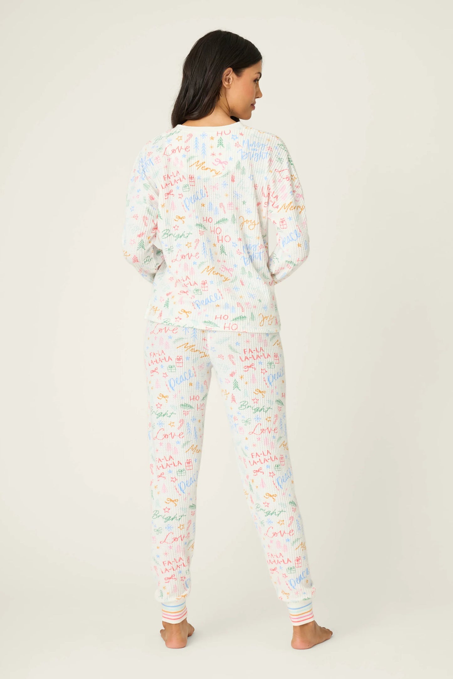 PJ Salvage Ski Jammie Classics Fa La La Pajama Set