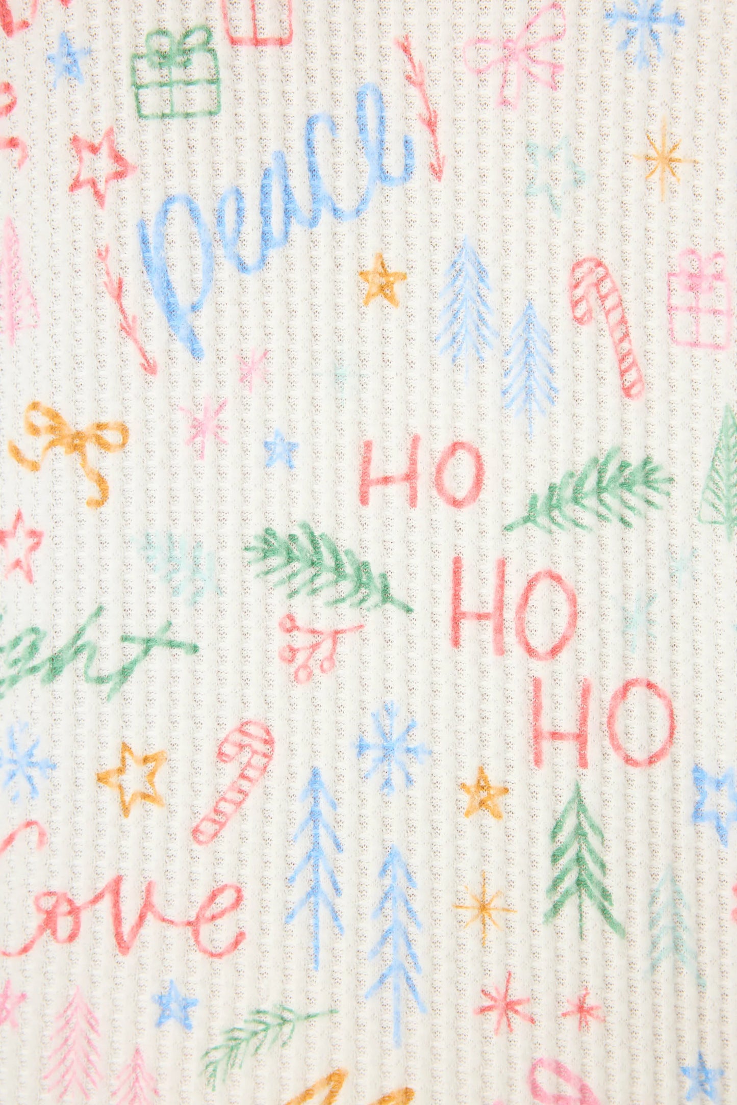 PJ Salvage Ski Jammie Classics Fa La La Pajama Set