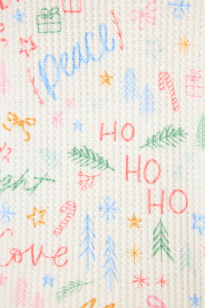 PJ Salvage Ski Jammie Classics Fa La La Pajama Set