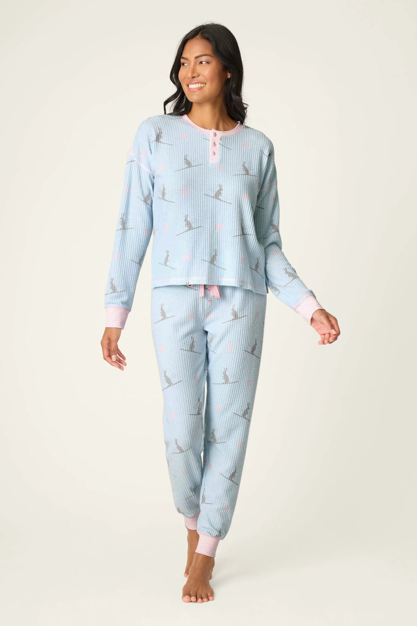 PJ Salvage Ski Jammie Classics Ski Bunny Pajama Set