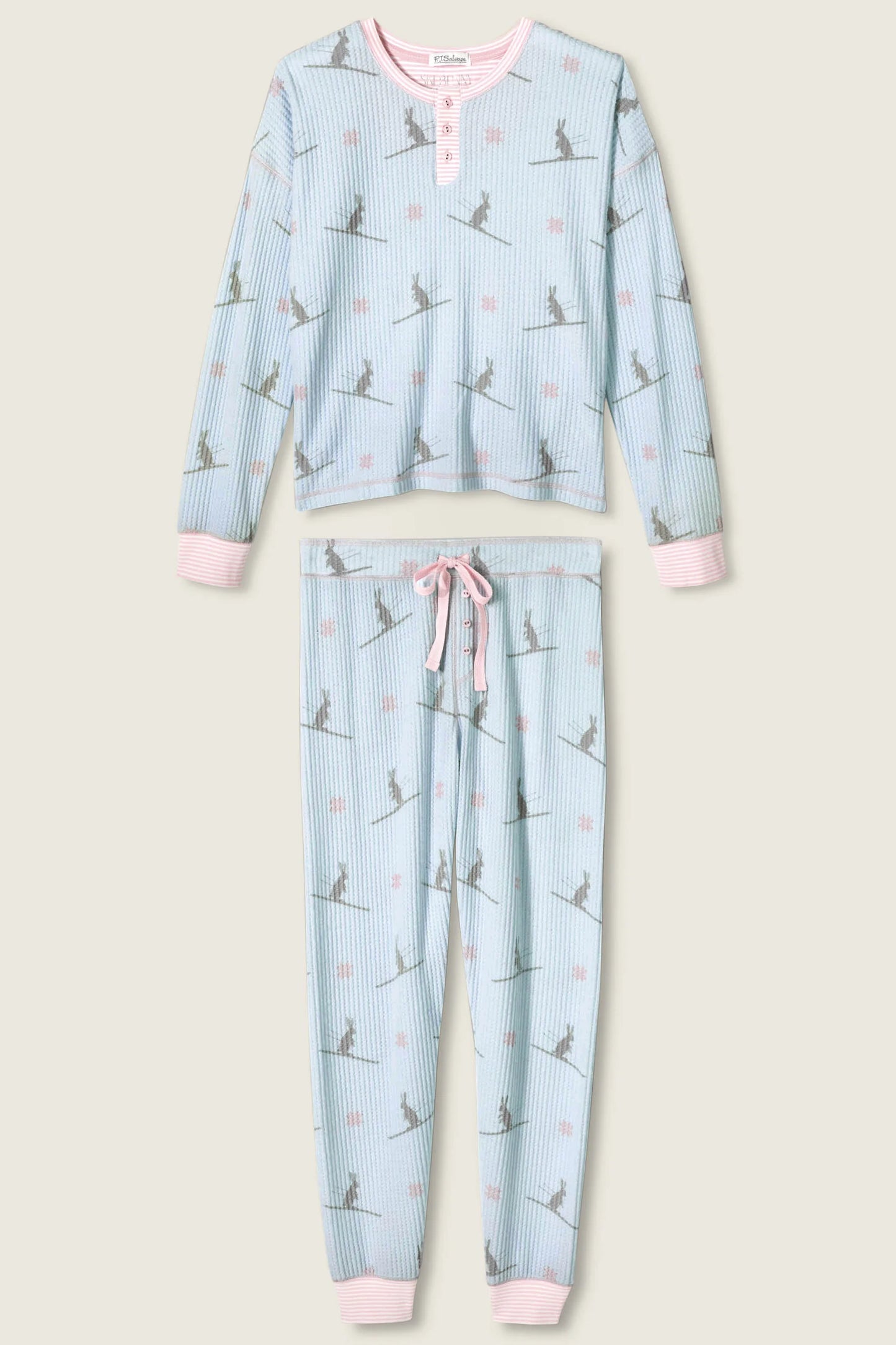 PJ Salvage Ski Jammie Classics Ski Bunny Pajama Set