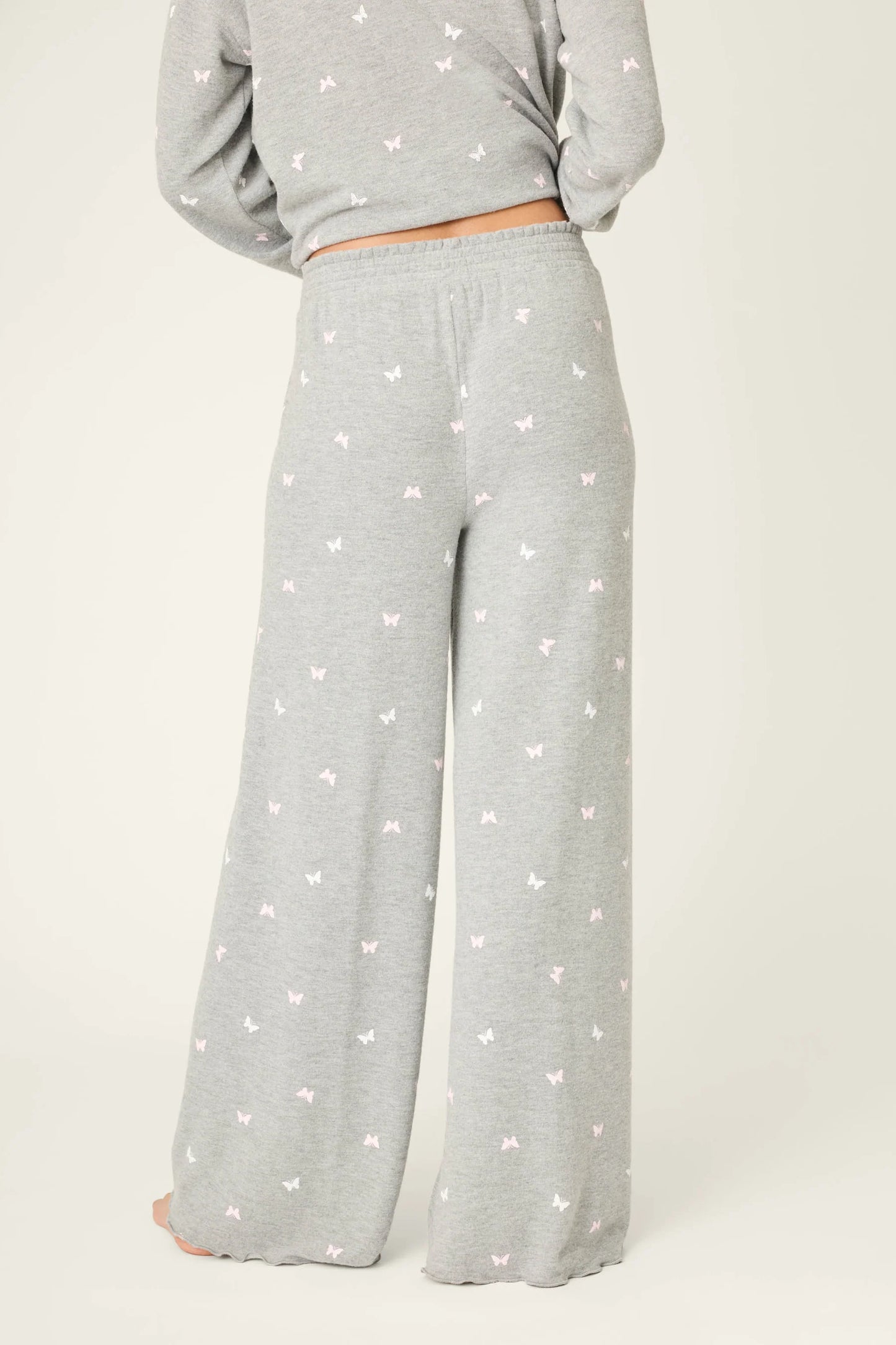 PJ Salvage Peachy Mix & Match Butterfly Blossoms Long Pants