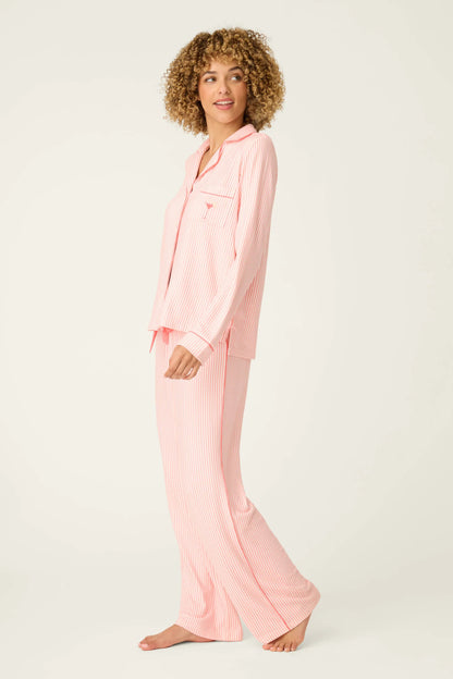 PJ Salvage Paloma Mama Sweet Stripes Long 3-Piece PJ Set