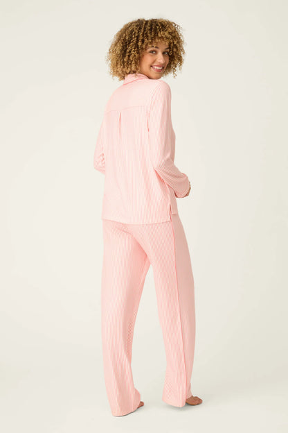 PJ Salvage Paloma Mama Sweet Stripes Long 3-Piece PJ Set