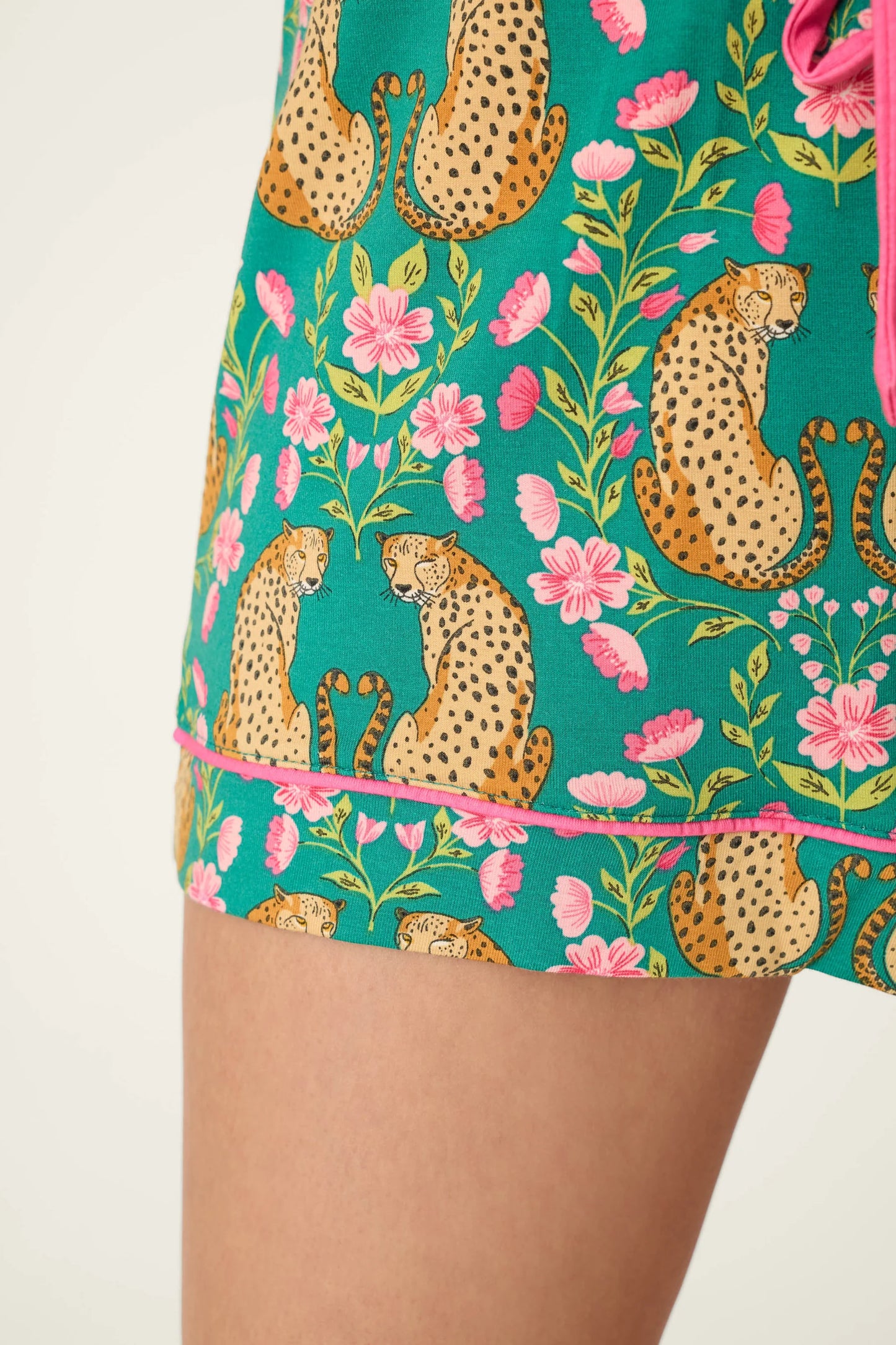 PJ Salvage Cheetah Bonita Dreams Cheetah Print Pajama Shorts