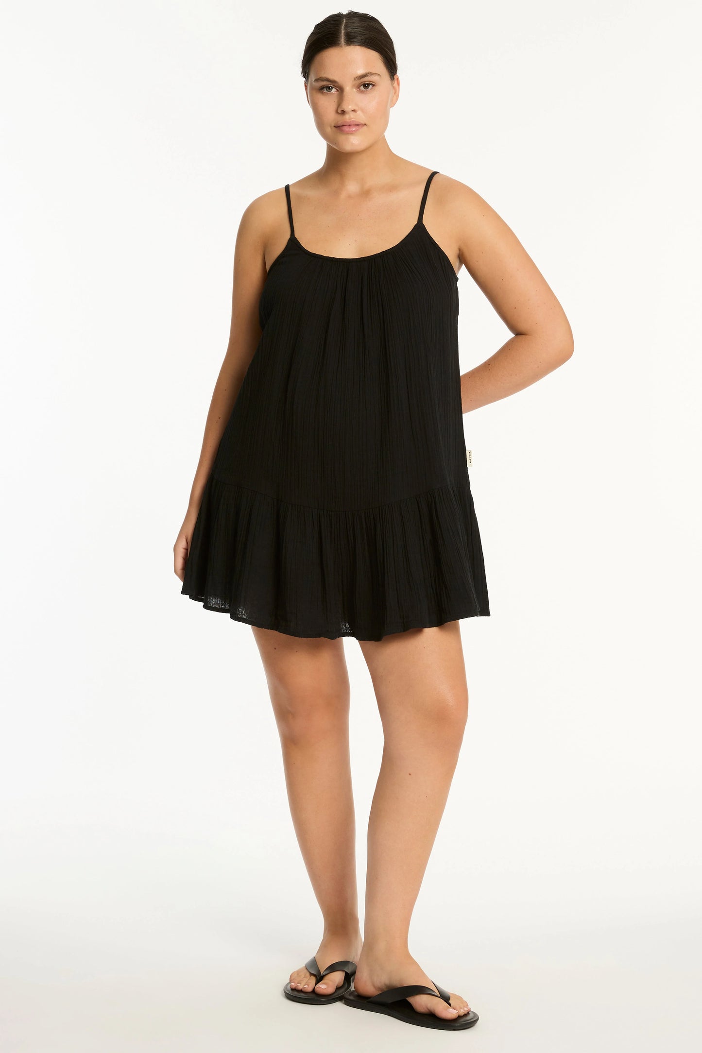 Sea Level Sunset Short Cotton Sun Dress